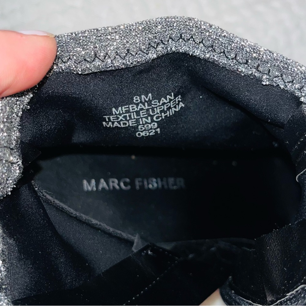 MARC FISHER Glitter Sock Boots sz 8 - Picture 7 of 11
